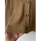 Cárdigan camel lana/alpaca. Talla: M oversized 3