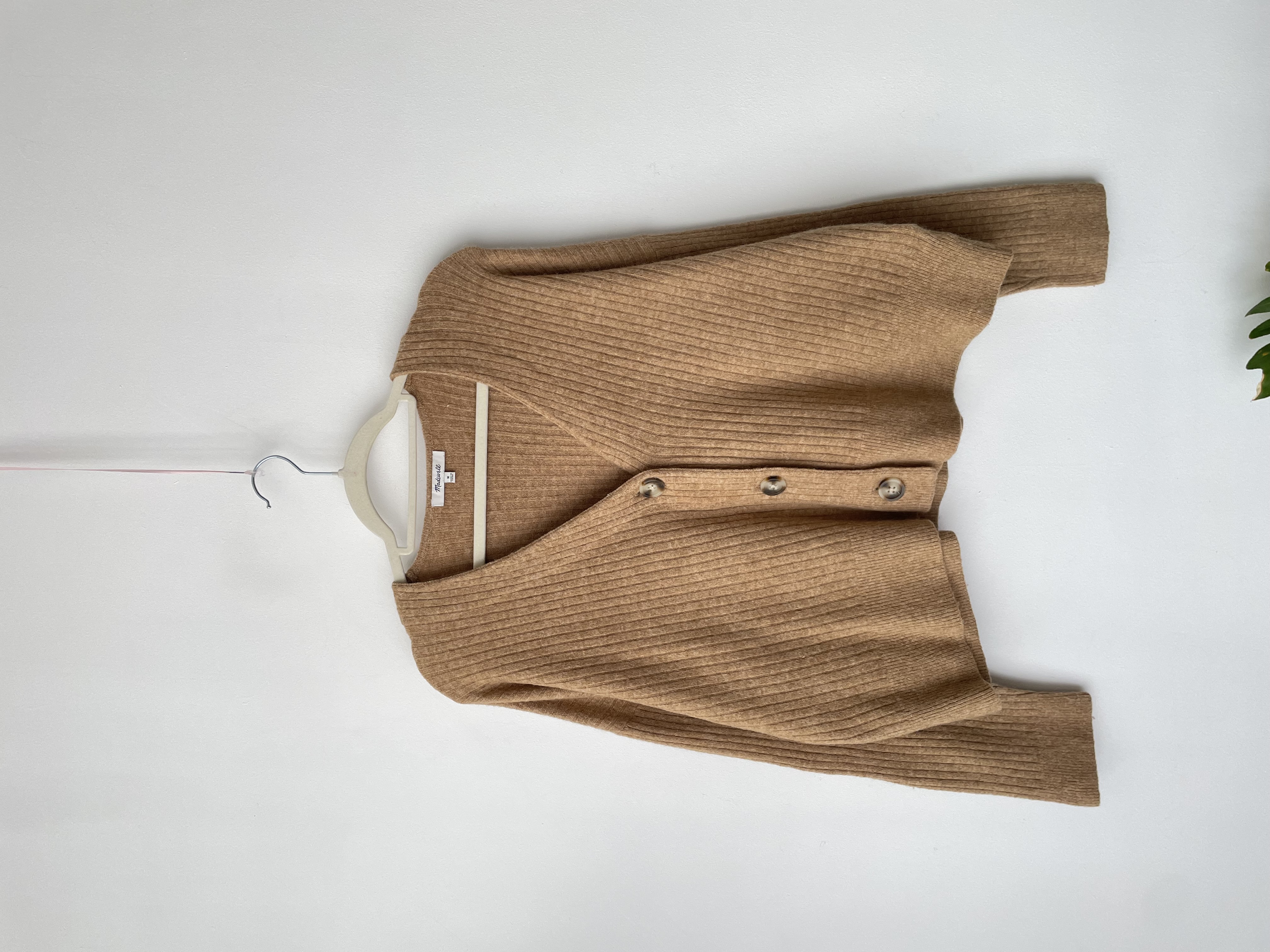 Cárdigan camel lana/alpaca. Talla: M oversized 1