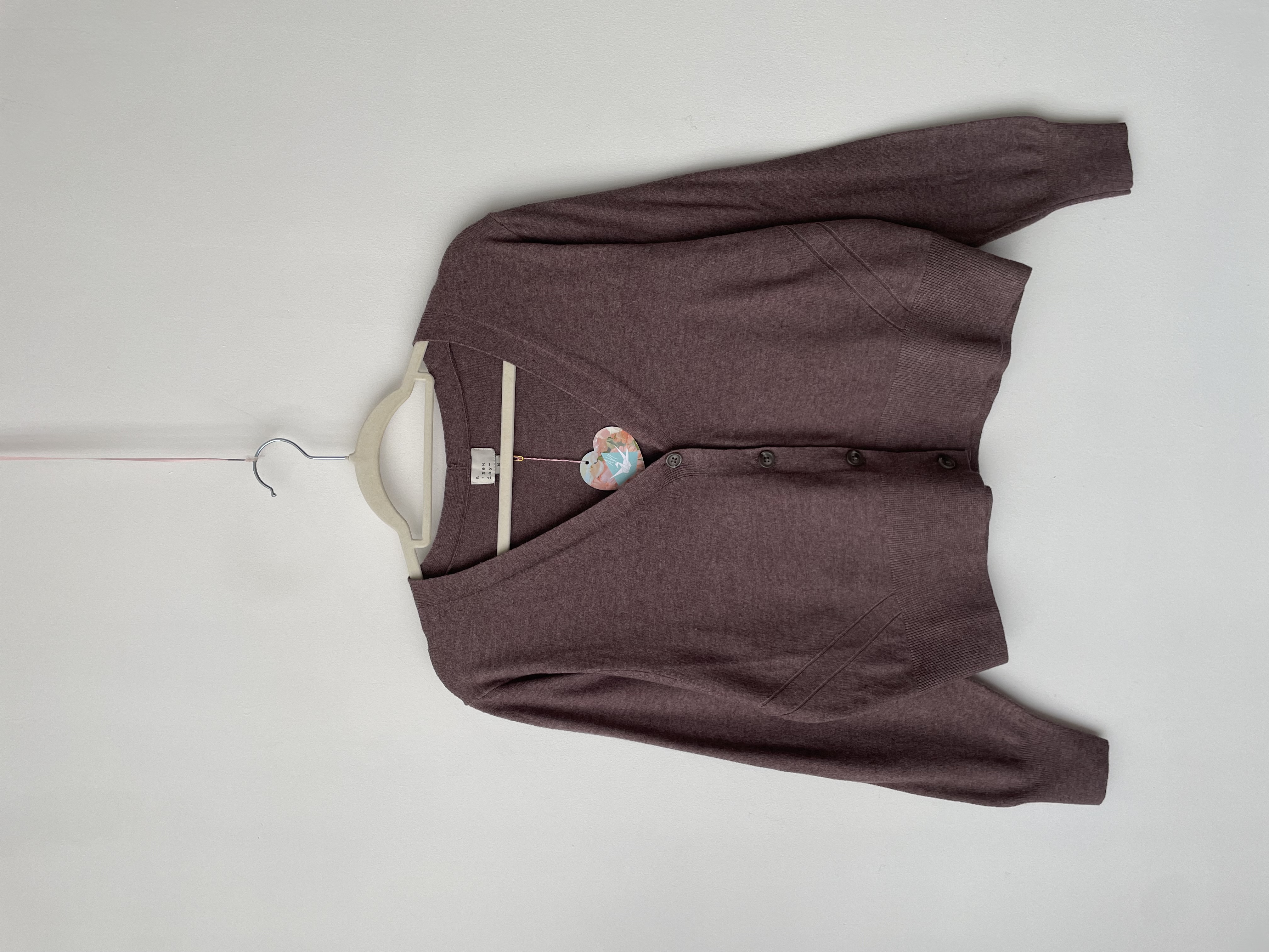 Cárdigan púrpura. Talla: M 1