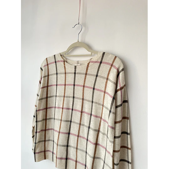 Sweater grid. Talla: S