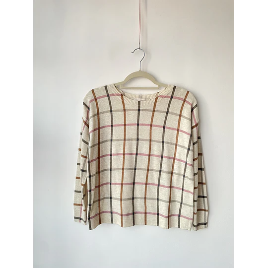 Sweater grid. Talla: S