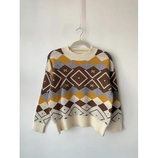 Sweater tribal. Talla: L