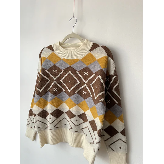 Sweater tribal. Talla: L