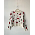 Sweater frutillas. Talla: S 1