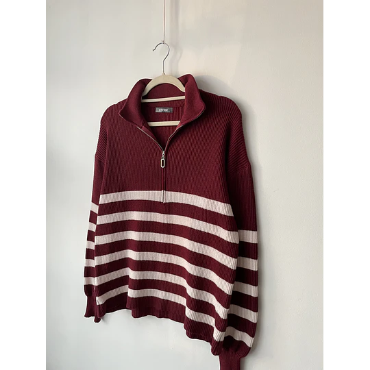 Sweater rayado. Talla: S oversized (M)