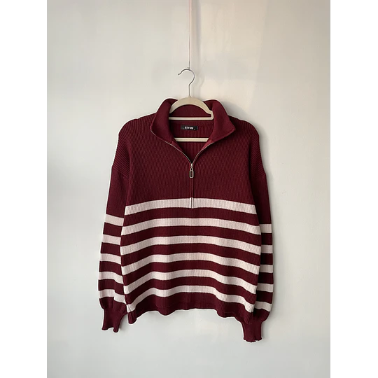 Sweater rayado. Talla: S oversized (M)
