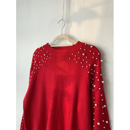 Sweater perlas. Talla: M oversized