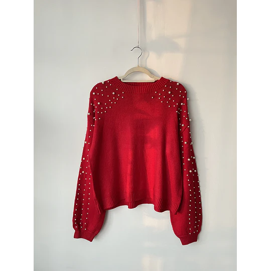 Sweater perlas. Talla: M oversized