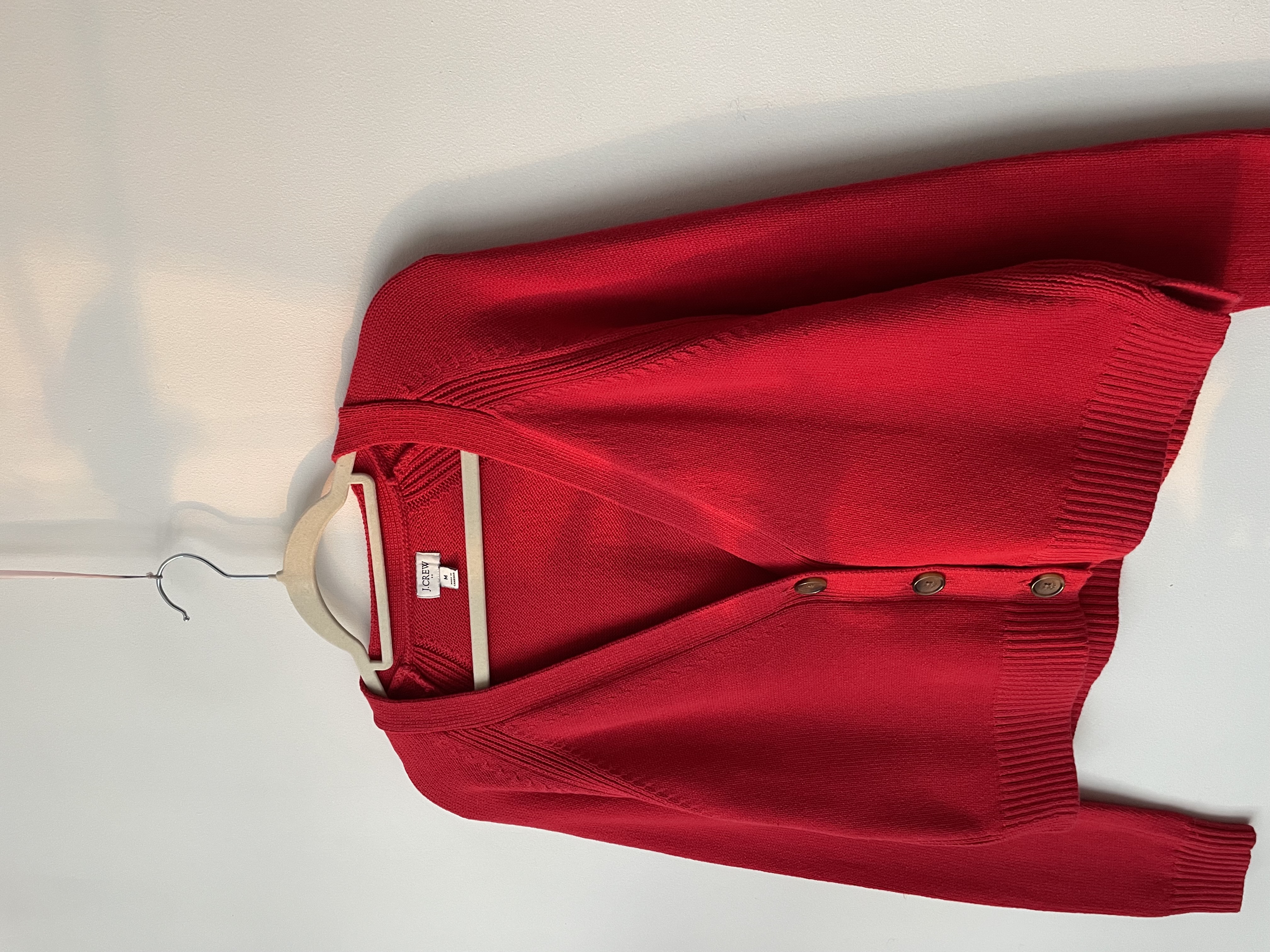 Cardigan rojo. Talla: M 2