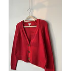Cardigan rojo. Talla: M 2
