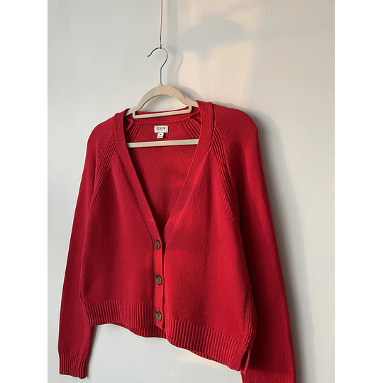 Cardigan rojo. Talla: M