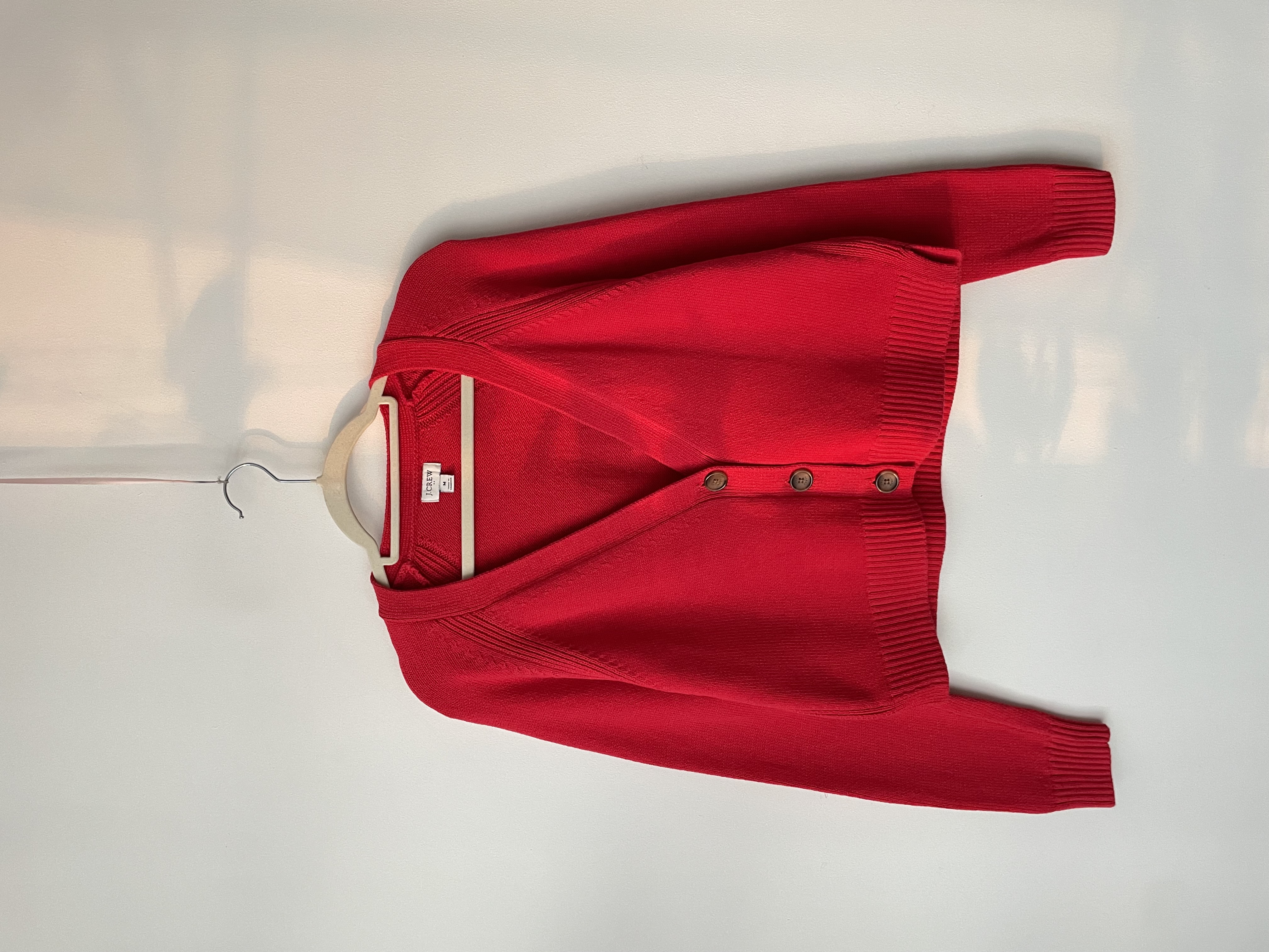 Cardigan rojo. Talla: M 1