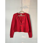 Cardigan rojo. Talla: M 1