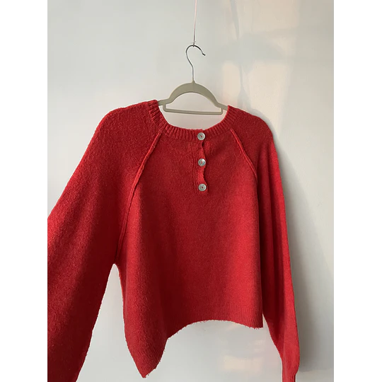 Sweater naranja. Talla; M