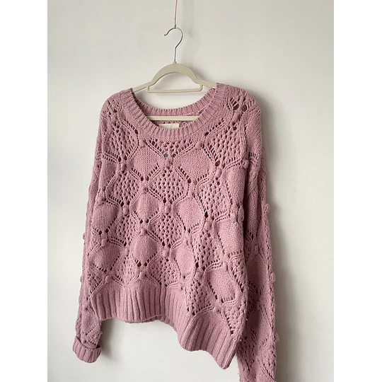 Sweater Rosa. Talla: M (L)