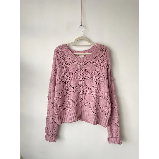 Sweater Rosa. Talla: M (L)