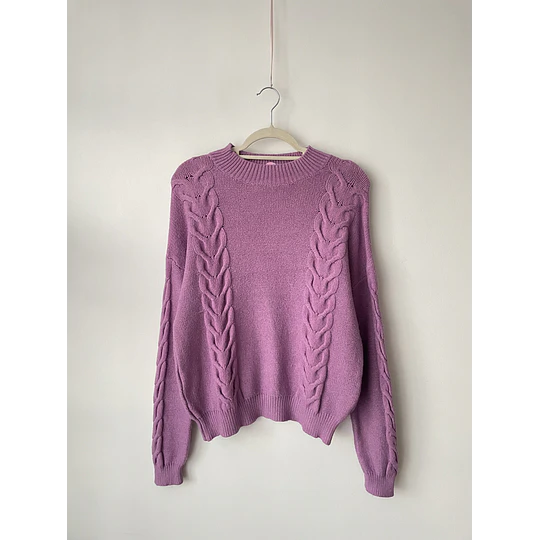 Sweater lila. Talla: L