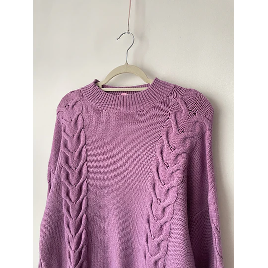 Sweater lila. Talla: L
