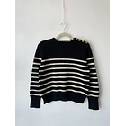 Sweater rayas botones. Talla: L chico (M) 1