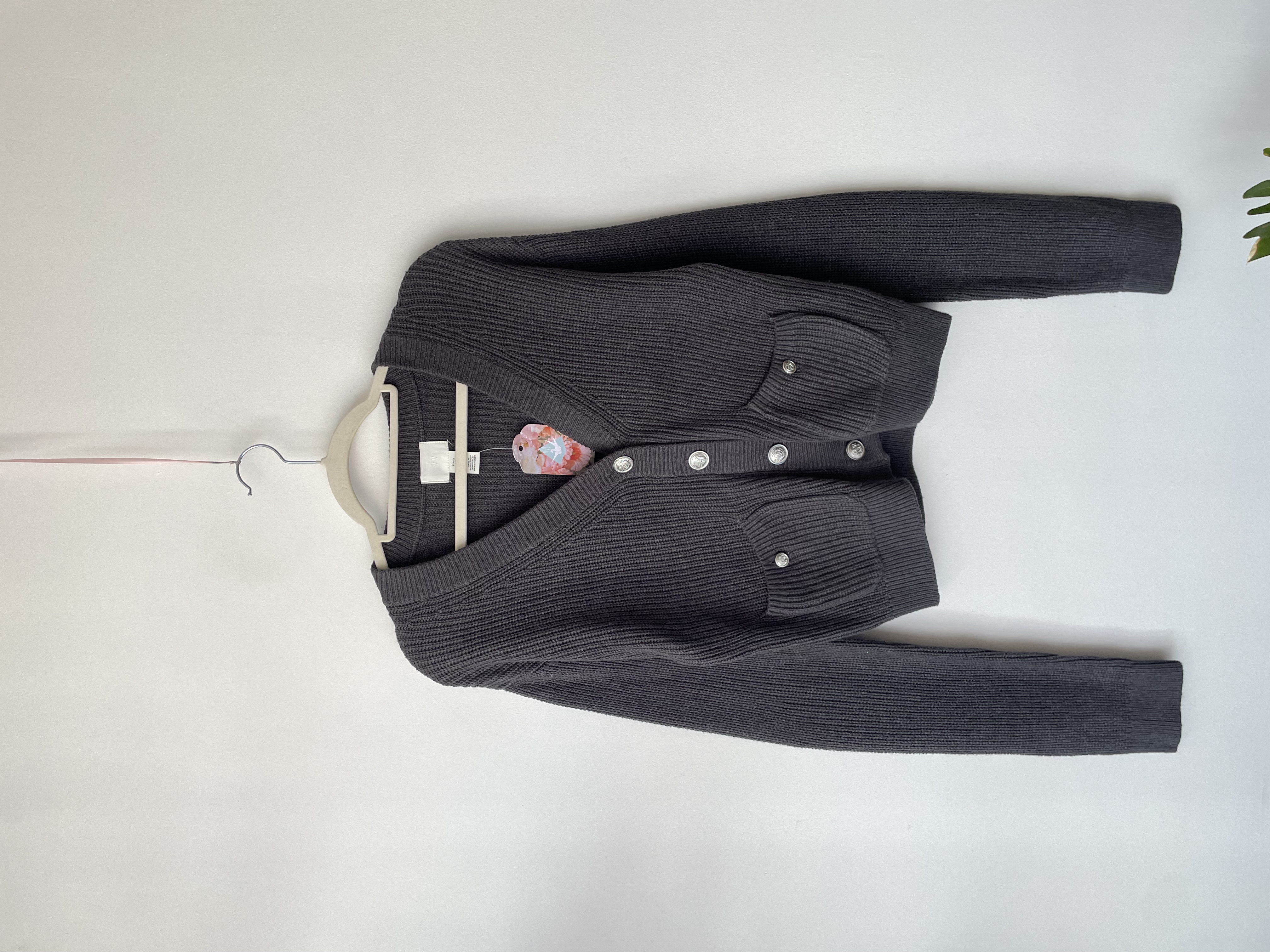 Cardigan gris. Talla: XS 1