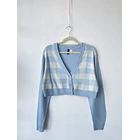 Cardigan celeste. Talla: M 1