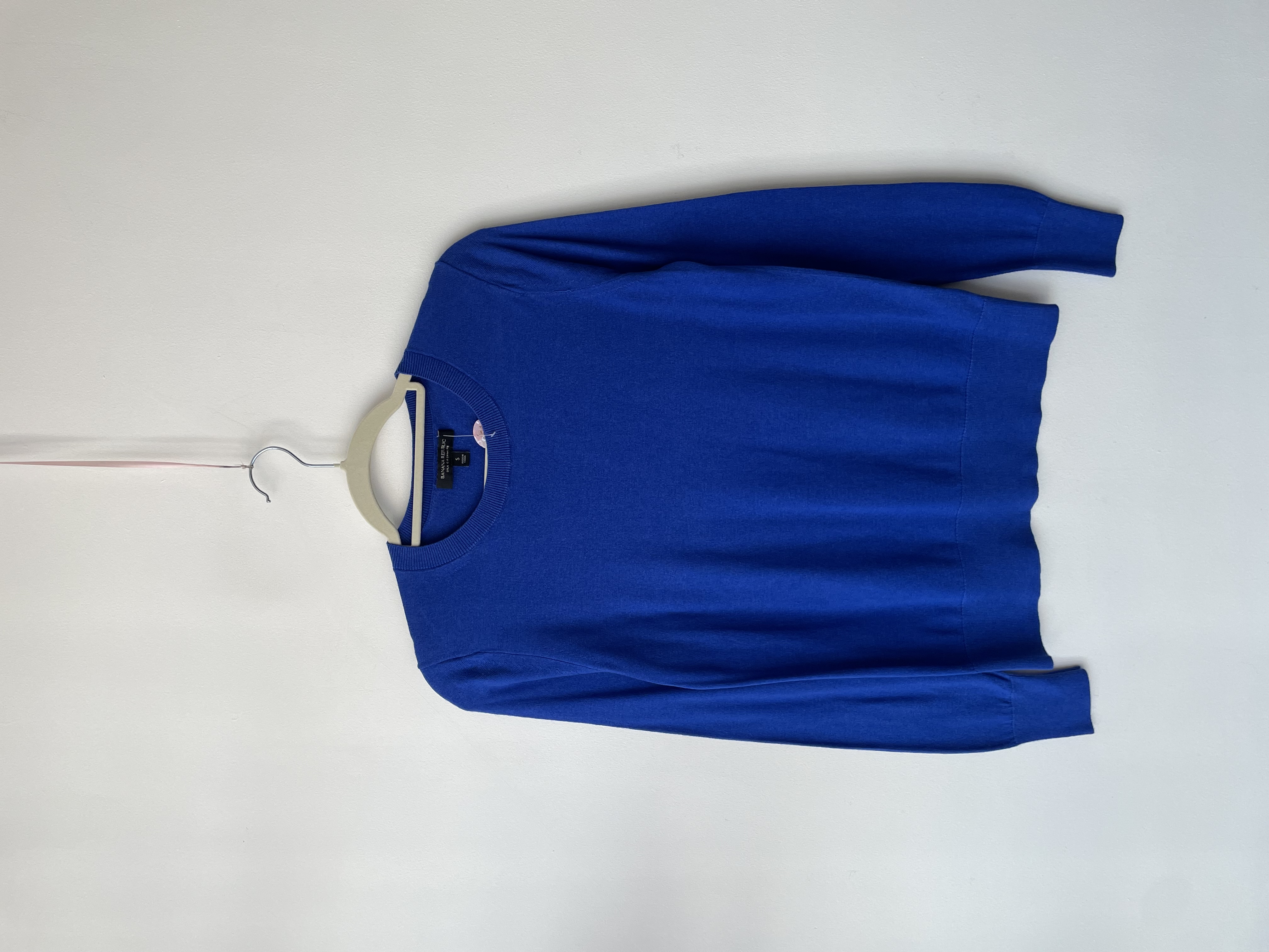 Sweater azul seda y Cachemira. Talla: S 1