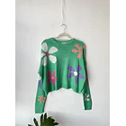 Sweater flores. Talla: L 1