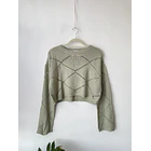 Sweater verde agua. Talla: M 1