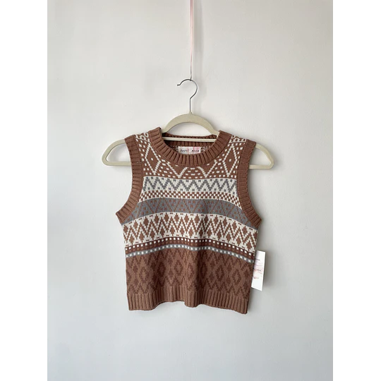 Vest camel. Talla: XS