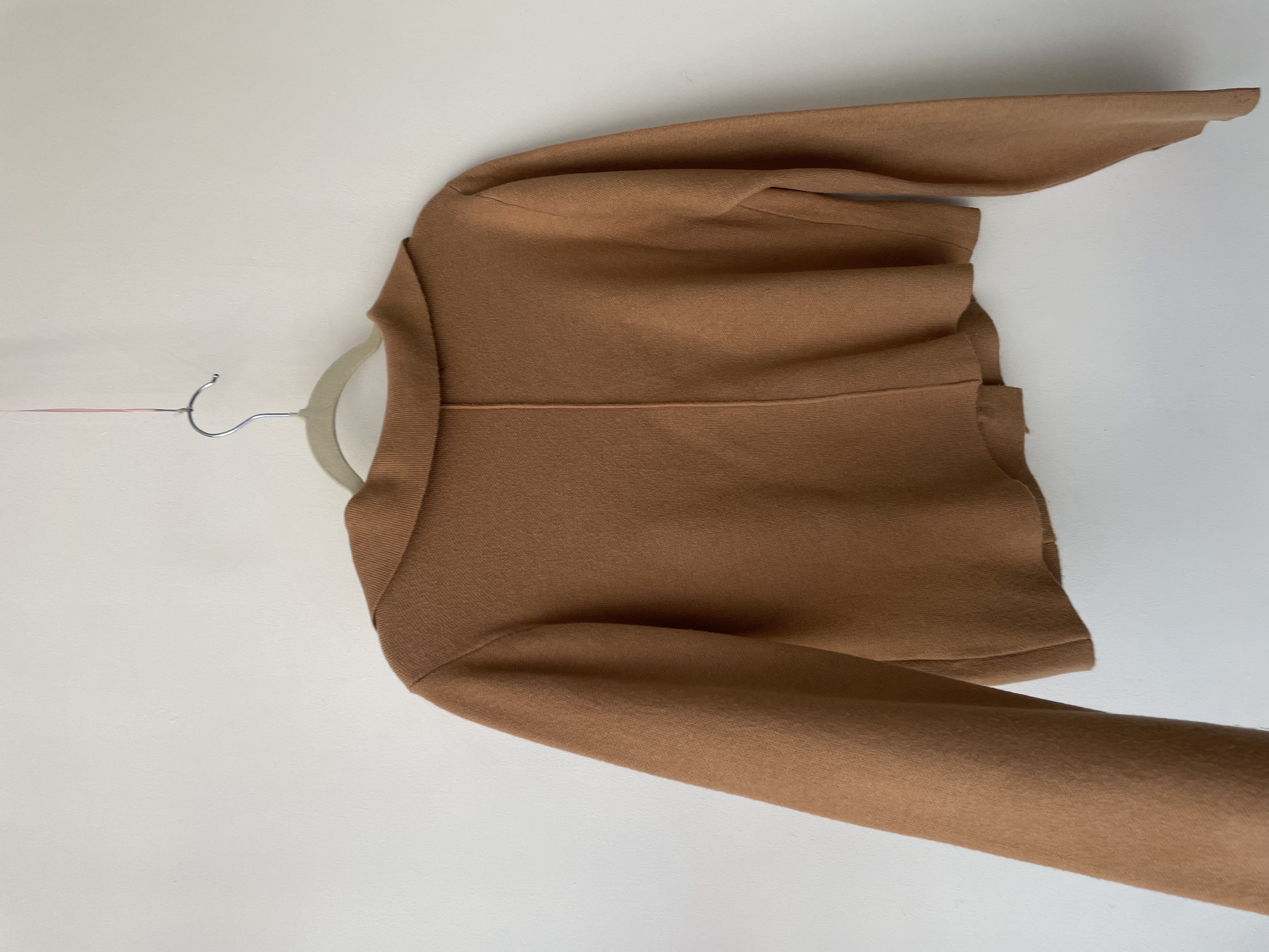 Chaqueta punto camel. Talla: M 3