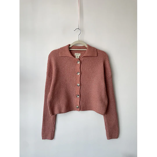 Cardigan cuello. Talla: XS holgado