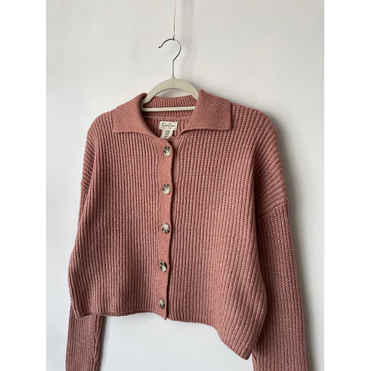 Cardigan cuello. Talla: XS holgado