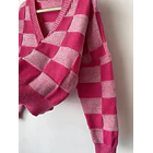Sweatwe ajedrez. Talla: L 3
