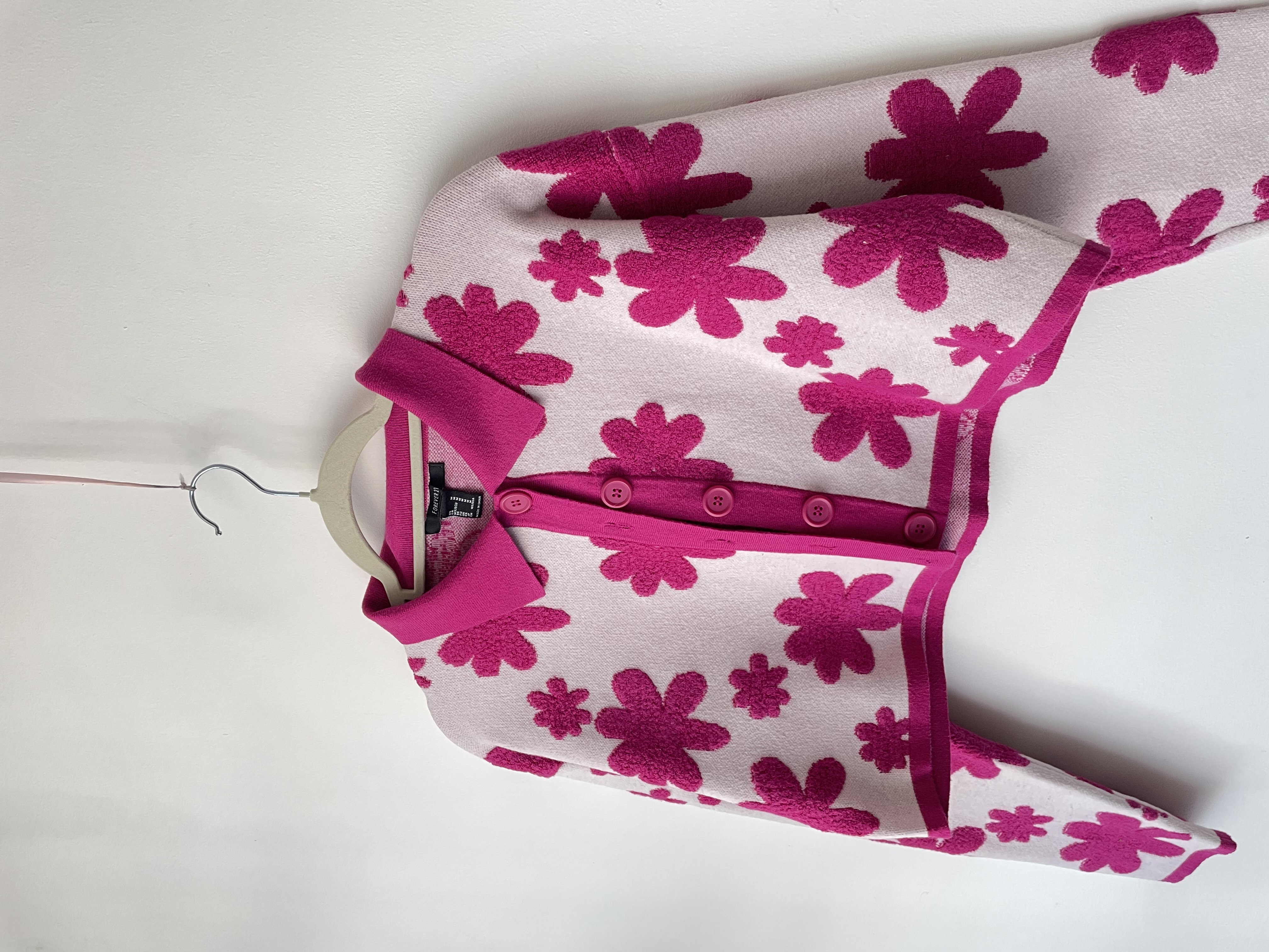 Cardigan flores. Talla: M 2
