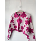 Cardigan flores. Talla: M 2