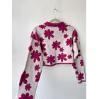 Cardigan flores. Talla: M 5