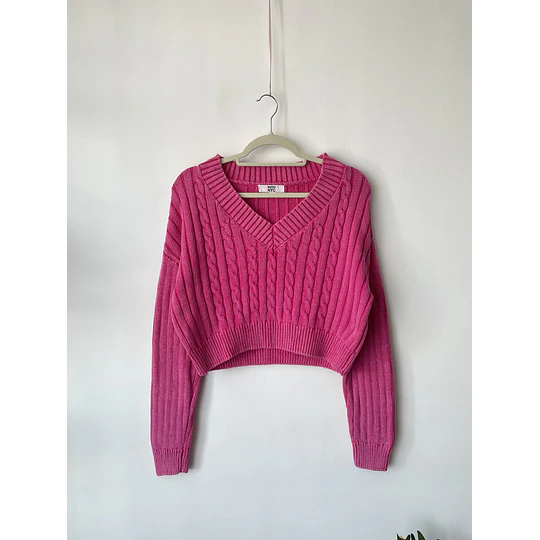 Sweater  fucsia. Talla: L