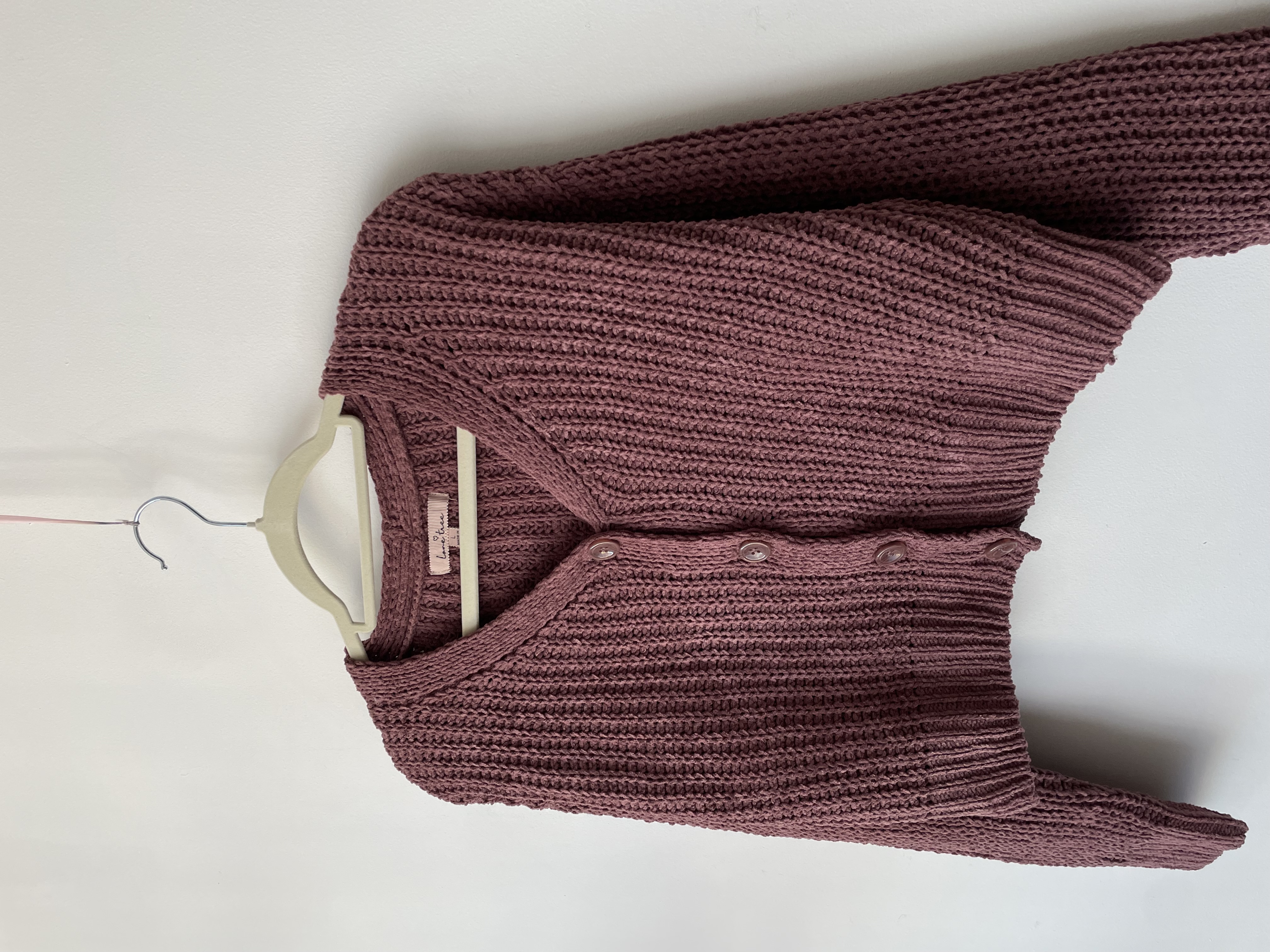 Cardigan malva. Talla: L  2