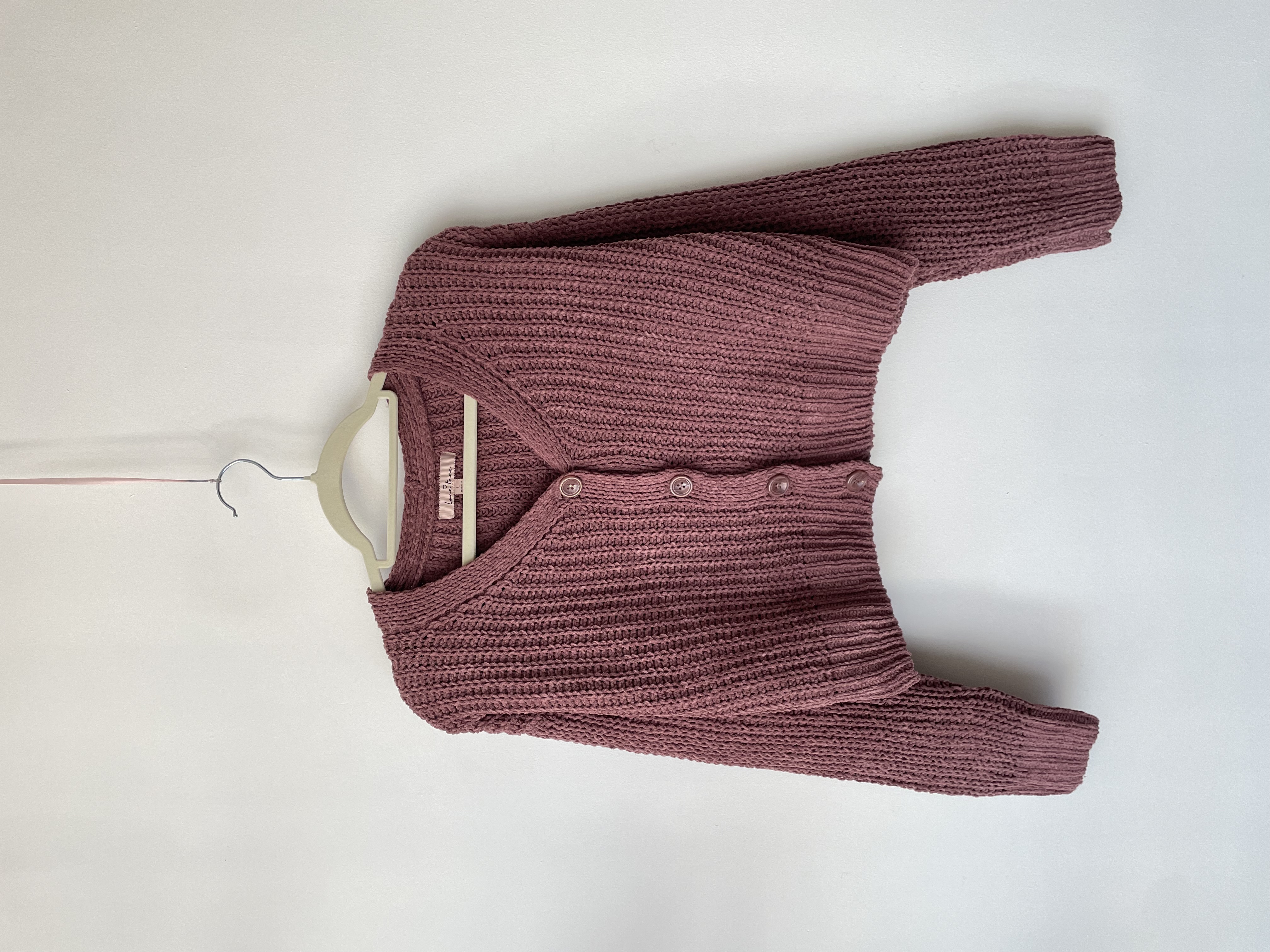 Cardigan malva. Talla: L  1