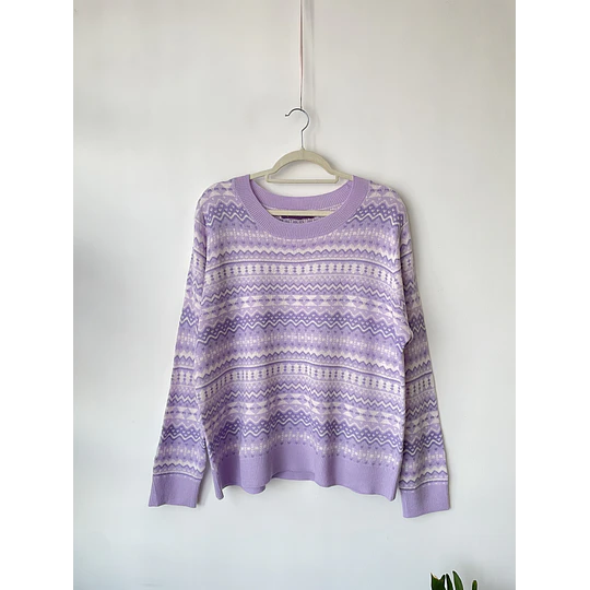 Sweater lila. Talla: XL