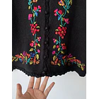 Cárdigan vintage bordado. Talla: M 3