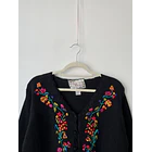 Cárdigan vintage bordado. Talla: M 4