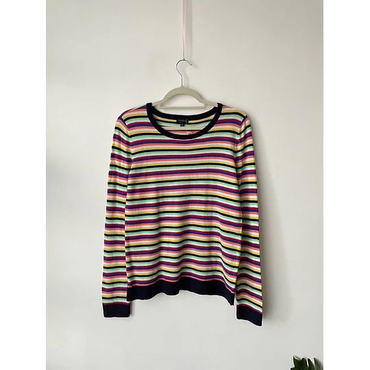 Sweater rayas lana. Talla: M