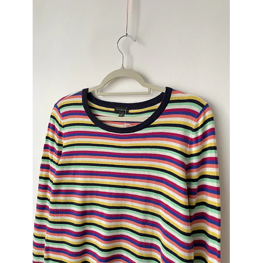 Sweater rayas lana. Talla: M