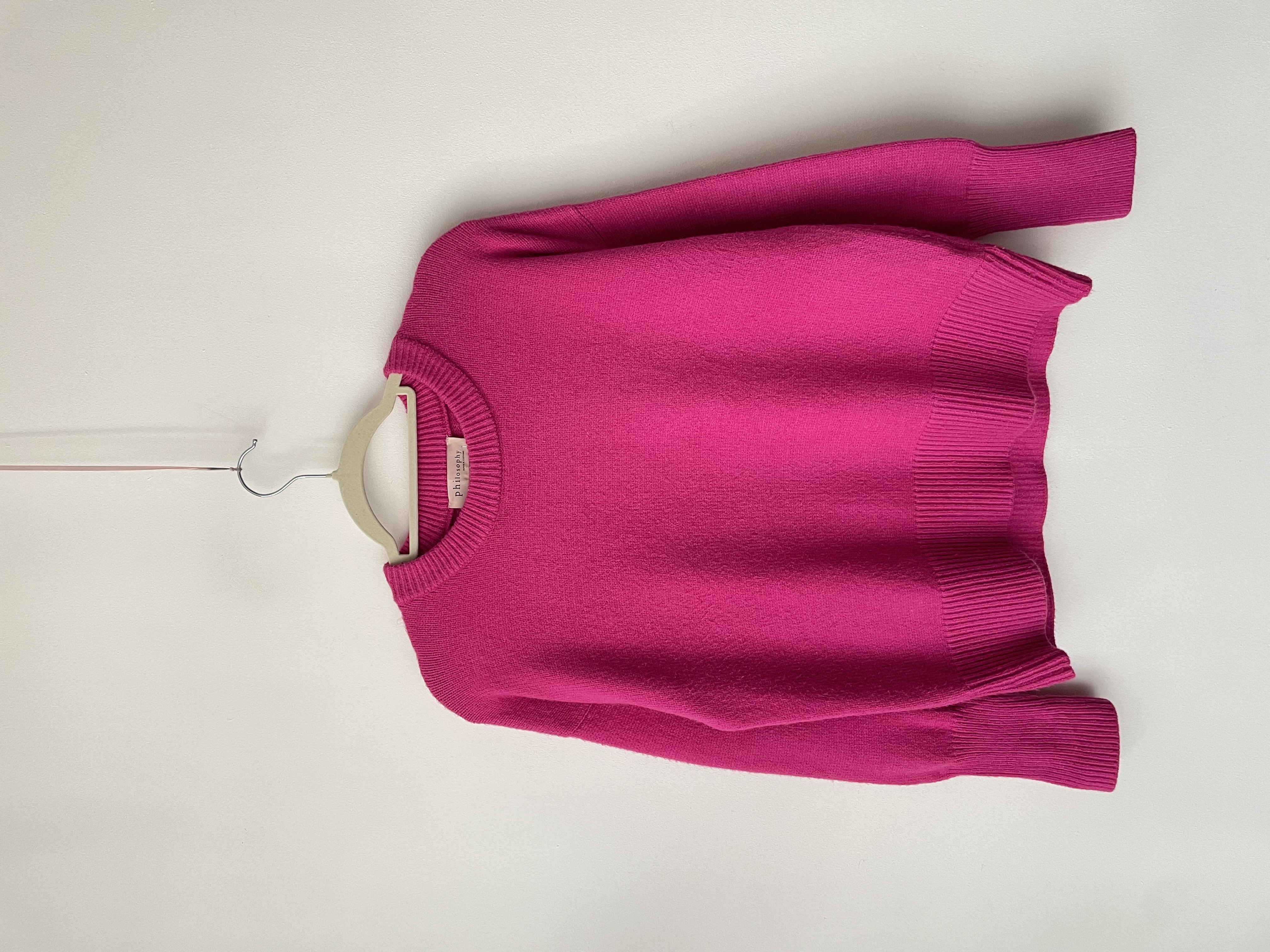 Sweater fucsia. Talla: S holgado 1
