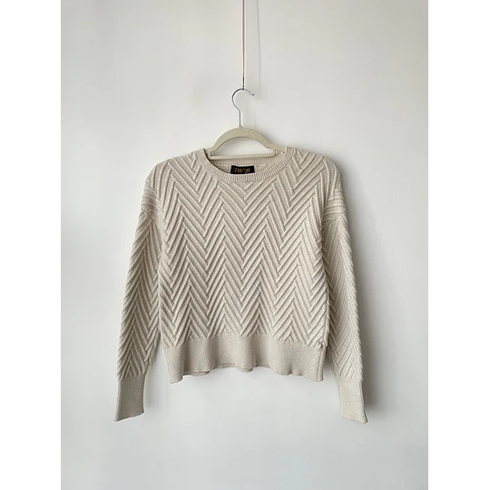 Sweater chevrón. Talla: M chico (S)