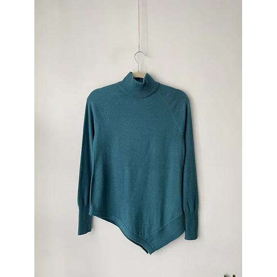 Sweater petróleo lana. Talla: S