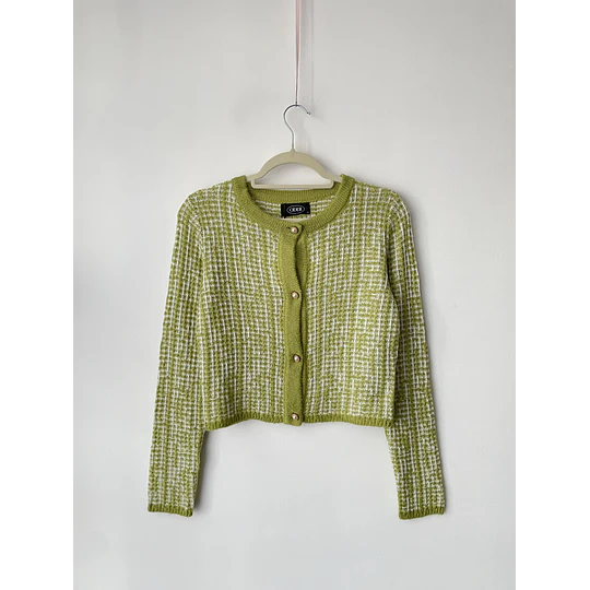 Cardigan perlas. Talla: S