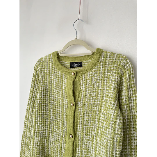 Cardigan perlas. Talla: S