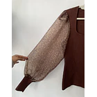 Sweater leopardo. Talla: M 4